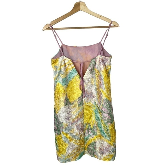 Urban Outfitters UO Pastel Crinkle Textured Mini Dress S - Picture 3 of 6